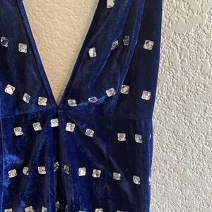 Blue Halter Top Dress